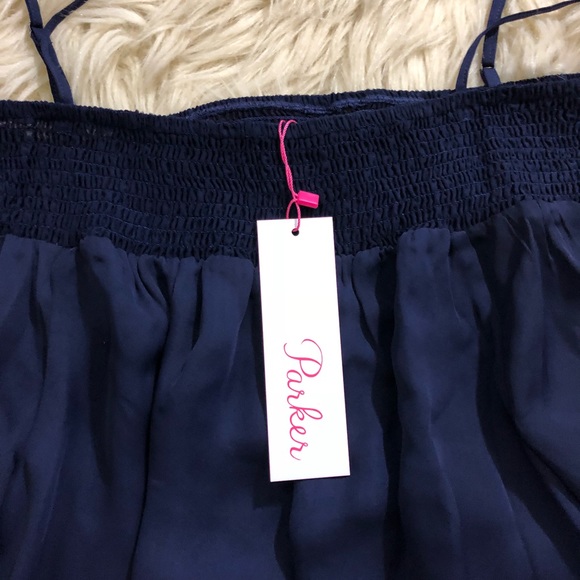 PARKER Smocked Cold Shoulder Flared Blouse - Picture 4 of 6